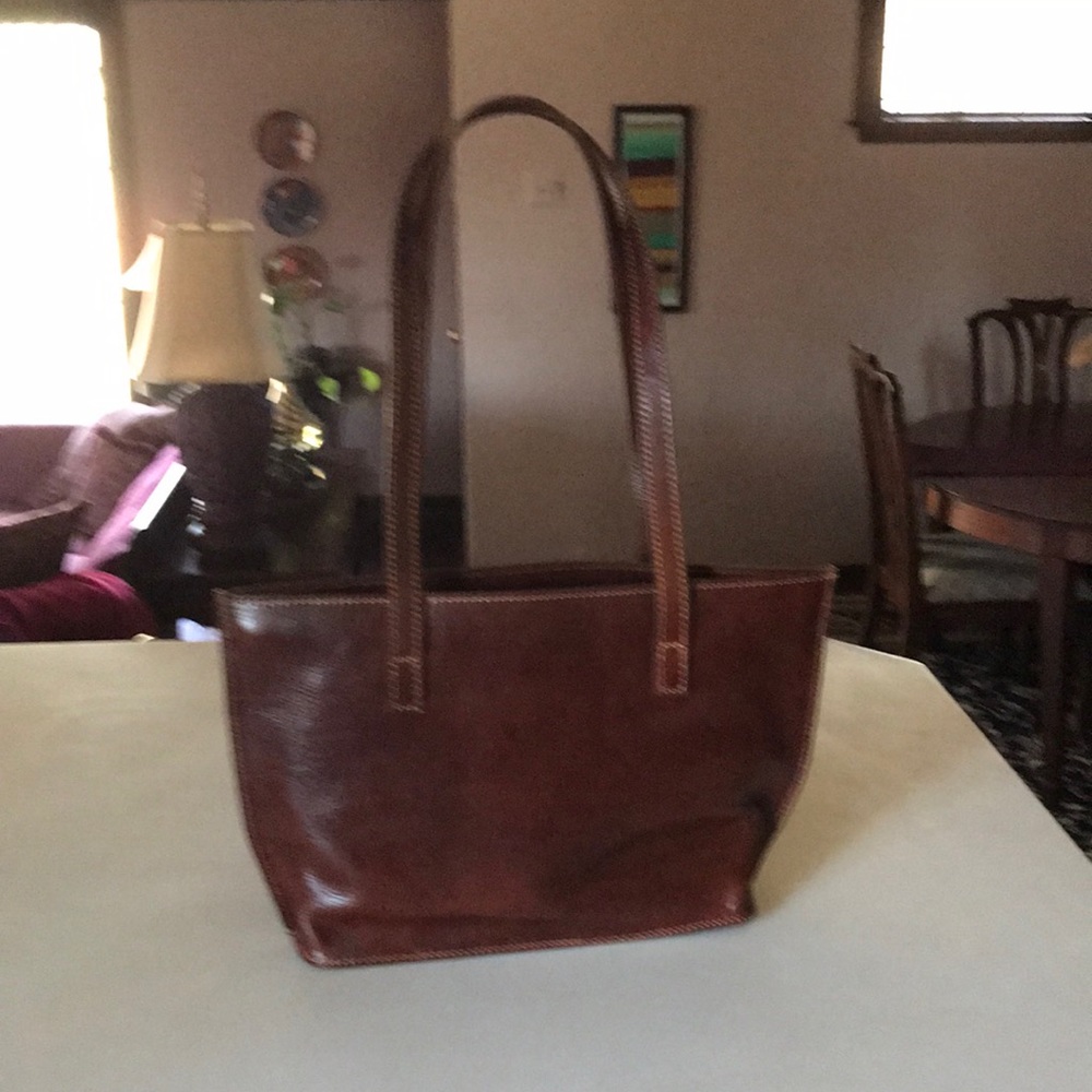 Leather shoulder bag from Florence, Italy